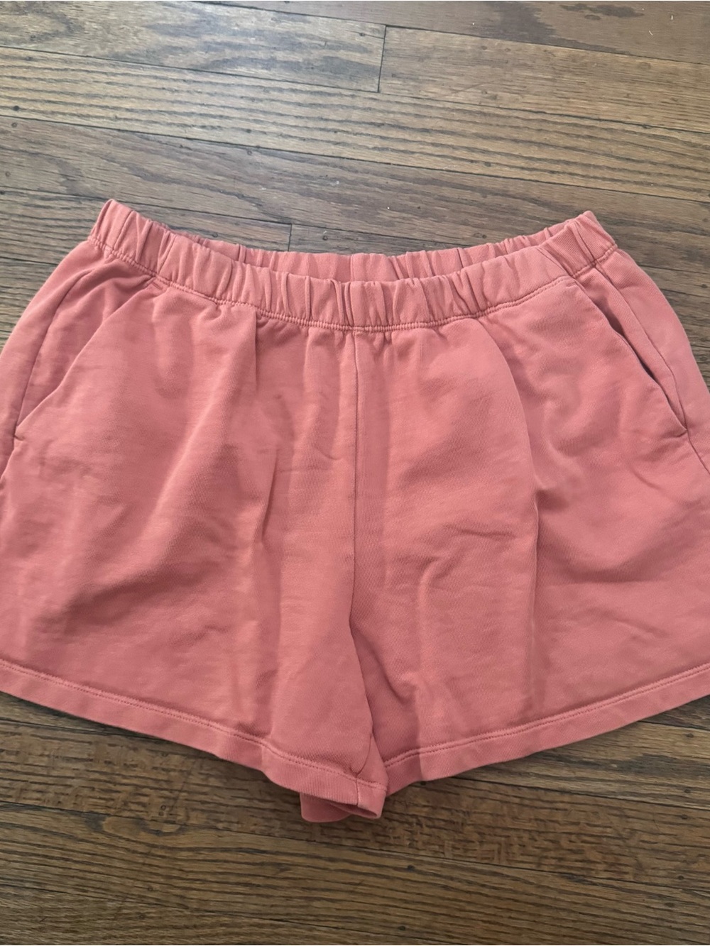 Patagonia Regenerative Organic Cotton Essential Shorts Quartz Coral M EUC